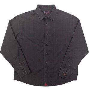 UNTUCKit Rubican Shirt XL Relaxed Black Wrinkle Free Cotton Smart Casual